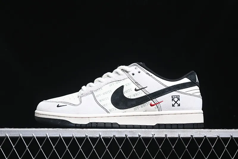 All categories Nk SB Dunk Series Nk SB Dunk Low High-end customized low-top sneakers Nk SB Dunk Low OFF-WHITE joint-Zhuba Danmaku Black Hook Anniversary high-end customized low-top casual sneakers YX5066-212